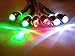 RC Plane Navigational LED Lights 2 White, 2 Green and 2 Red 5mm for Heli Drone Multi Propeller Navi DJI Phantom