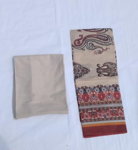 Image of SAMREEN TEXTILE Women's Cotton Floral Printed Unstitched Salwar Suit Dress Material With Dupatta