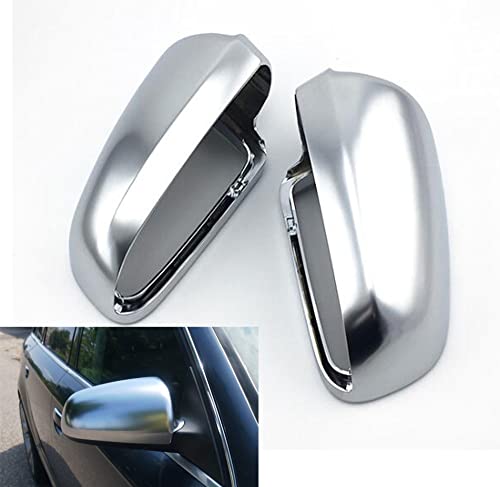 Cakievro Paire de Coques de Rétroviseur Chromé mat pour A4 B6 B7 A6 C6
