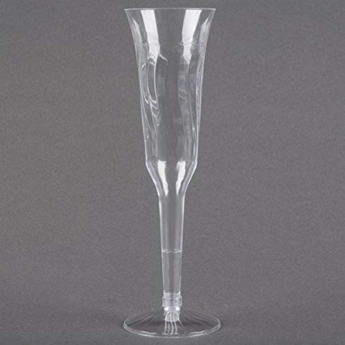 Fineline Settings Flairware Clear 5 oz. Two Piece Champagne Flute 120 Pieces