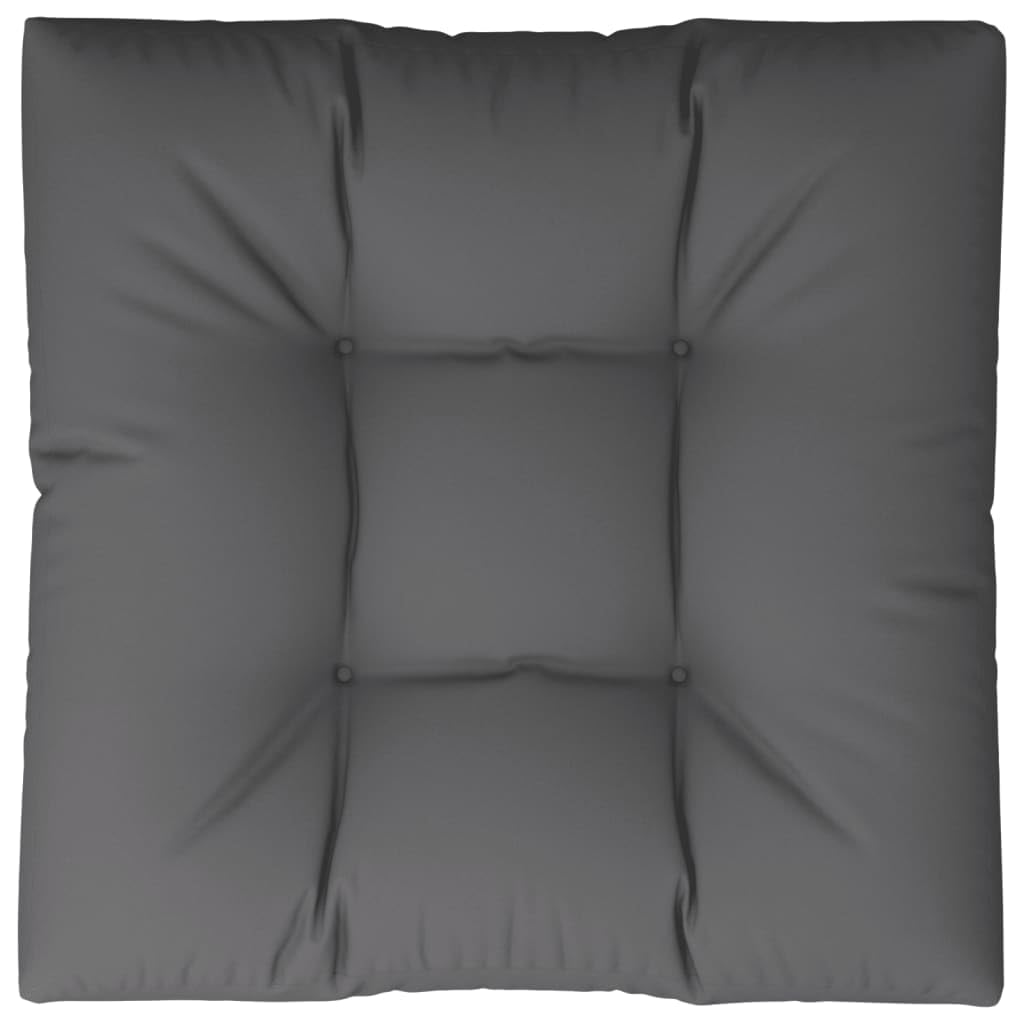 vidaXL Cojín para sofá de palets de Tela Antracita 70x70x12 cm