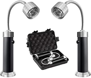 Grill Lights for Outdoor Grill Super-Bright, 2 Pack BBQ Light Magnetic Base with 360° Flexible Gooseneck, Grill Lights Waterproof Heat Resistant for Camping, Learning, Office, Auto Repairing