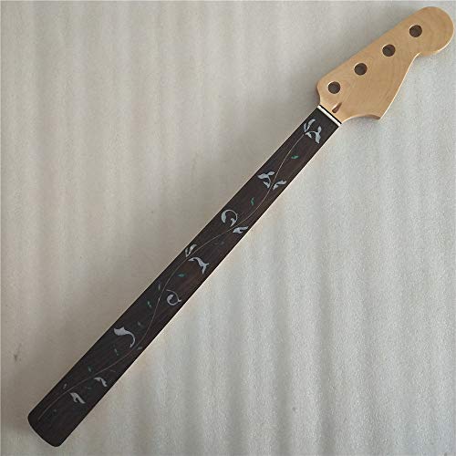 Maple 20 Fret FRETLESS Precision Bass style Guitar Neck Replacment Gloss finished