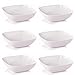 Viva-Haushaltswaren bruchfeste weiße Müslischalen 6er Set aus hochwertigem Melamin Kunststoff Ø 15 x 15 cm