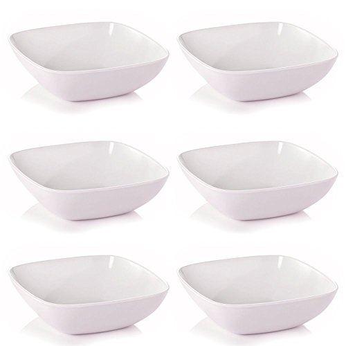 Viva Haushaltswaren bruchfeste weiße Müslischalen 6er Set aus...