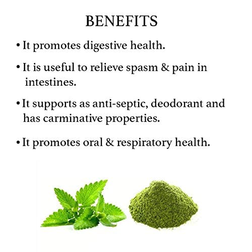 Peppermint Powder (Mentha Piperita) - 200G (7 Oz), Ideal Anti-Spasmodic | Ayurveda Herbal Supplement To Relieve Spasm Of Intestines, Also Useful In Anti-Septic, Deodorant And Carminative #TOP1