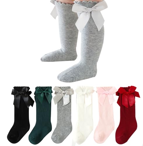 Image of Apone Fatu Baby Knee High Socks Newborn Infants Toddlers Cotton Uniform Stockings Warm Cotton Boys Girls Stockings
