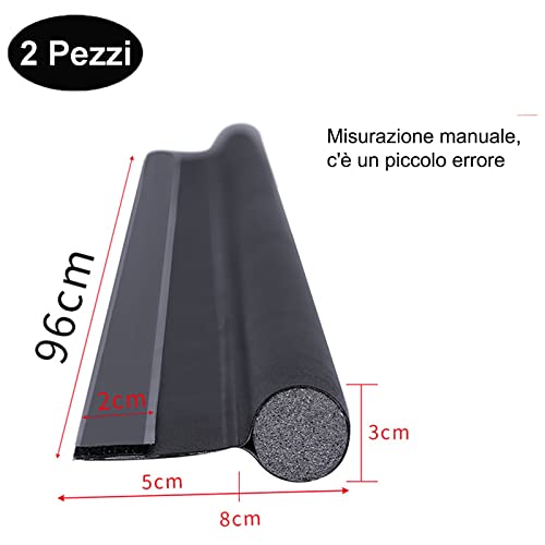 2 Stuks Tochtstoppers Voor Deur, Tochtstopper Voor Deur, Geschikt Voor Tochtstopper, Deur, Op Maat Te Snijden, Afmetingen Tochtstopper X Deuren (eenzijdige Versie) - Image 3