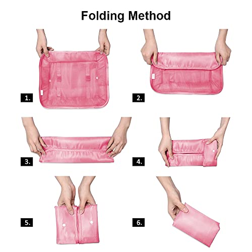 Image of OSDUE Travel Packing Cubes, 7pcs Multifunction Suitcase Organizer Set, Luggage Organiser Waterproof Suitcase Essential Bag, Packing Cubes for Suitcase Travel Accessories
