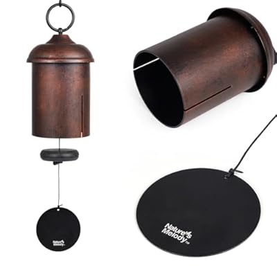Deep Tone Wind Chimes for Outside - 22" Bronze Serenity Bell, Durable Anodized Aluminum Wind Chimes for Garden, Patio, Porch, Yard, Memorial and Housewarming Gifts, Weather-Resistant Outdoor Decor