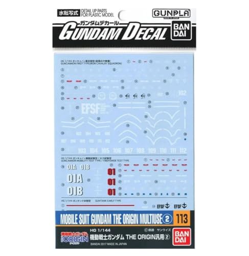 BANDAI Gundam Decal 113 - Gundam Origin Multi 2 miniatura 1