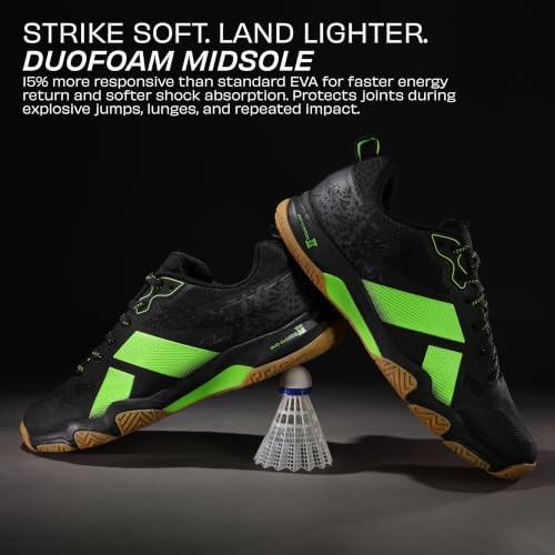Image of Nivia Powerstrike 4.0 Badminton Shoes for Men | Breathable Air Mesh with Fusion Technology Upper| Best Non Marking Multidirectional Herringbone Structure