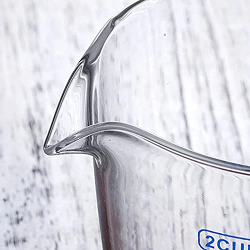 Tkus 250Ml 500Ml Heat-Resisting Glass Measuring Cup Milk Scale Microwave Measure Jug (250Ml) #TOP4