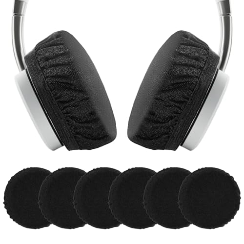 10 Stücke Kopfhörer Ohrpolster, Waschbar Kopfhörer-Abdeckungen, Dehnbare Kopfhörer Überzug Gegen Schmutz, Kopfhörer Polster Ersatz aus Mesh Für Fitnessstudio Gaming-Kopfhörer