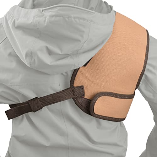 Wayne's Dog Adjustable Rifle Shotgun Field Shield Shoulder Protector Recoil Pad, Leather Shirt Vest For Shooting (Brown) #TOP1