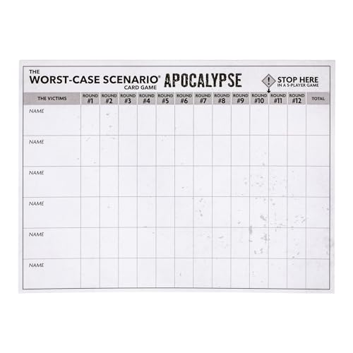 Image of MOOSE GAMES The Worst-Case Scenario Card Game Apocalypse | Match How Players Rank Five Apocalyptic Scenarios from Bad to Worst | Score Points and Win! for Ages 14 to Adult for 3 to 6 Players