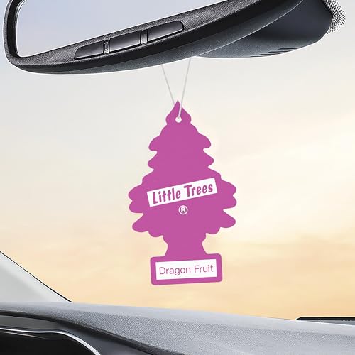 Image of LITTLE TREES Car Air Freshener | Hanging Tree Provides Long Lasting Scent for Auto and Home | 24 Air Fresheners |Dragon Fruit