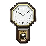 Formia(フォルミア) 壁掛け アンティーク 振り子時計 静音 チャイム付き 連続秒針 音量調整 和モダン レトロモダン ノスタルジー リビング