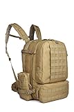 OUTGEAR® Military MOLLE Assault Rucksacks 3-Days Large Tactical Backpacks with Grenade Survival Kit For Hiking Climbing Outdoor Sports