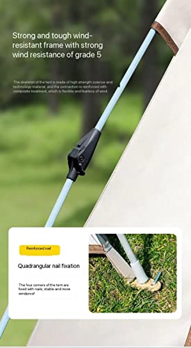 Tienda de campaña portátil plegable para camping miniatura 7