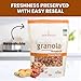 Erin Baker’s Homestyle Peanut Butter Granola with Ancient Grains - Made from Natural Ingredients, Crunchy Texture, Versatile Snack or Cereal - Vegan Friendly, Non-GMO, Resealable 12oz Bags, 6‑Pack