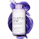 Olaplex 4P Shampoing Violet Révélateur de Blonde, Répare, Hydrate et Illumine les Cheveux Blonds, Éclaircis et Gris, Sans Sulfate, 250ml