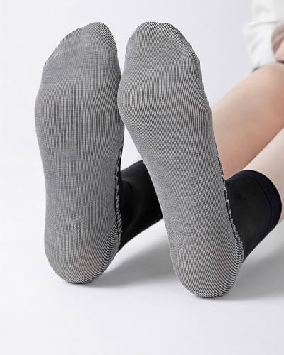 Image of 10-20 Pairs Nylon Socks for Women's Sheer Ankle Socks Reinforced Bottom and Toe Silk Thin Sole Elastic Socks