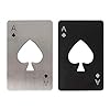 Tomedeks 2 stuks set poker flesopener, creatieve speelkaart roestvrijstalen flesopener, gepersonaliseerde grappige…