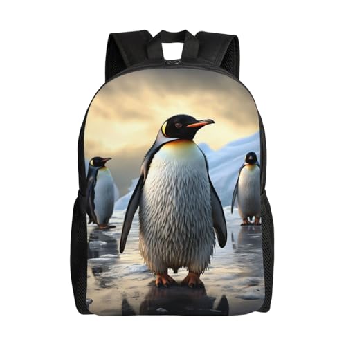 Sac à dos voyage ordinateur portable noir Penguin imperméable