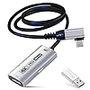 Guermok 4K USB3.0 HDMI Capture Card for Streaming, PD100W, 90° USBC, 3.3ft 4K@60FPS 1080P@240FPS HDMI to USB A/C Video Capture Devices for Pad/Tablet/MacOS /Switch2/1/ Camera/PC/Laptop