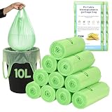 YOMKILU 200 Piezas Bolsas Basura Biodegradable 10L, 10 Rollen 45x60cm Bolsa...