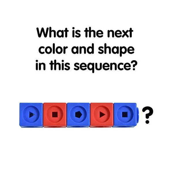 edx education 75166 Math Cubes - Set of 100 -Fidget Linking Cubes for Early Maths - Connecting Manipulative – Bild 8