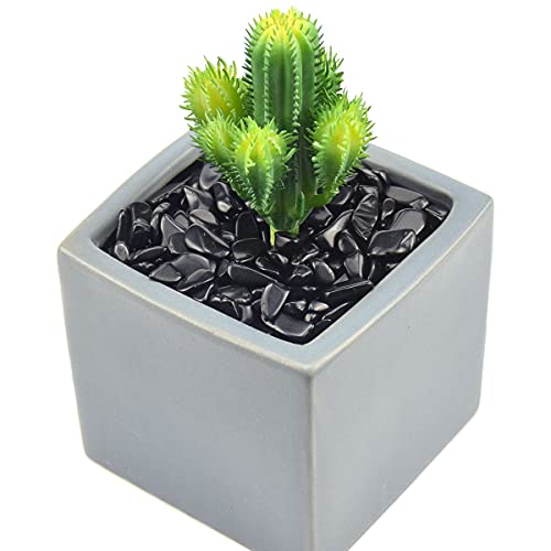 WAYBER 1 Lb/460g Black Obsidian Quartz Crystal Stones Irregular Decorative Rocks Aquarium Pebbles Gravels for Fish… - Image 4