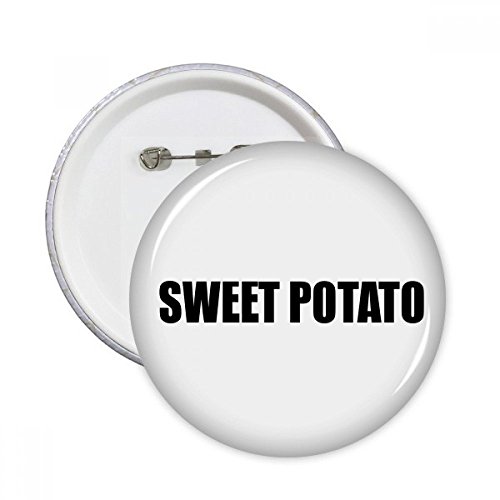 Badge patate douce bouton vêtements décoration multicolore rond