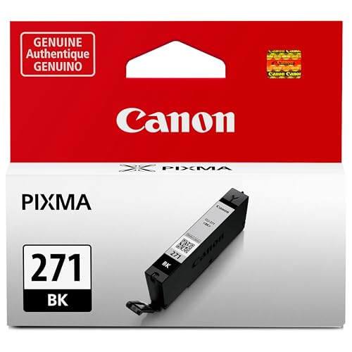 Canon CLI-271 Genuine Black Ink Tank, Compatible with MG6820, MG6821, MG6822, MG5720, MG5721, MG5722, MG7720, TS5020, TS6020, TS8020, and TS9020 Printers