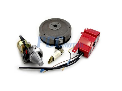 Electric Start KIT Starter Motor FLYWHEEL Switch for GX340 GX390 ST19+