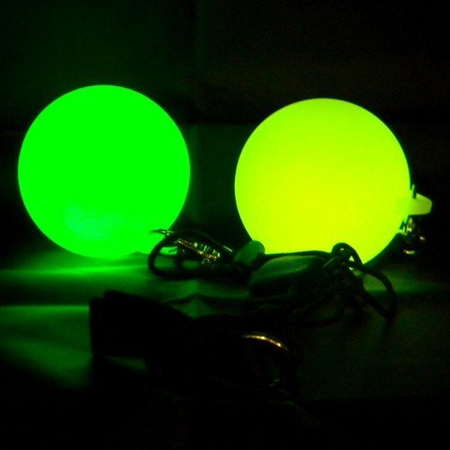Cascade Juggling LED Strobe Glow Poi - RBG Quick Change Glow Poi Bag