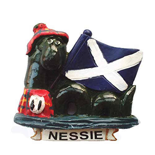 Imán decorativo 3D Monstruo del Lago Ness Escocia miniatura 1