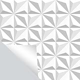 weiseni 3D Visual Effect Wallpaper Peel and Stick 17.7'x118' White Diamond Wallpaper Self-Adhesive Removable Wallpaper 3D Effect Contact Paper