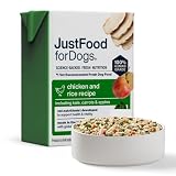 JustFoodForDogs Pantry Fresh Wet Dog Food, Complete Meal or Topper, Chicken & White Rice Human Grade Recipe...