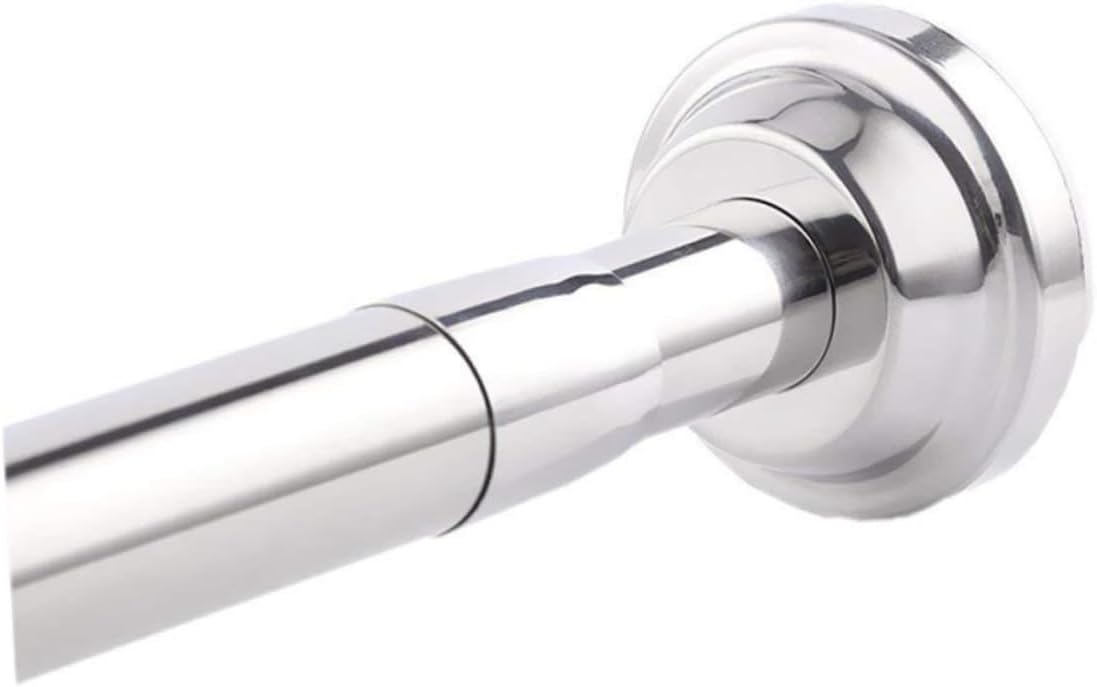 Mounted Shower Curtain Rod Extendable Clothes Drying Rod for Bathroom Home