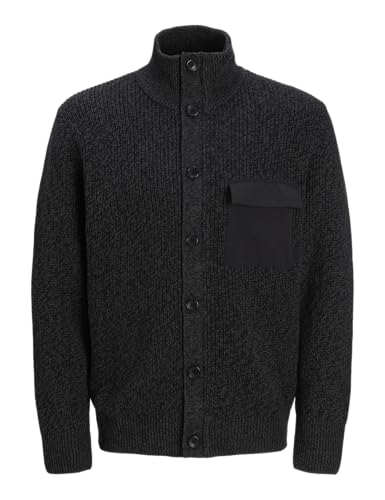 Jcomace Knit Cardigan gilet homme tricot boutonné veste légère coupe ajustée confortable