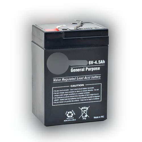 BATTERIA AL PIOMBO RICARICABILE SIGILLATA 6 VOLT