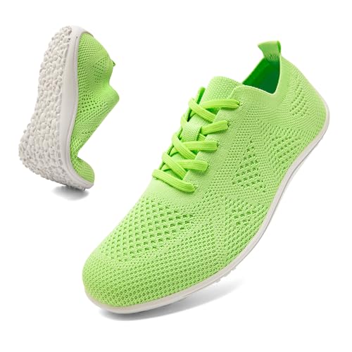 Women's Barefoot Shoes Casual Fashion Walking Tennis Slip On Sneakers Minimalist Zero Drop Sole Soft Non-Slip Jogging House Shoe Loafer Breathable Comfortable
