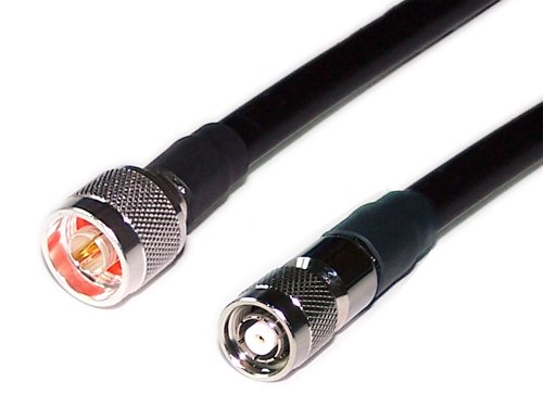50 FT LMR-400 Coaxial Cable With N Male Connectors – Times Microwave Equivalent, USA