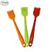 BRIESLY Set of 3 Silicone 8.1" Heat Resistant Basting Pastry Brushes - Perfect for BBQ, Grilling, Baking, Marinating Meat, Steaks, Spring Rolls