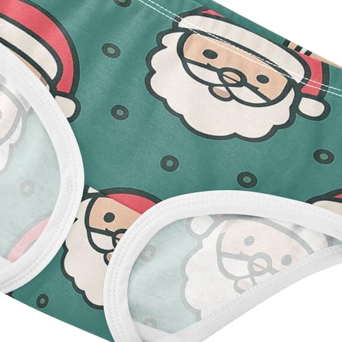 Santa Claus Seamless Soft Girls' Panties Breathable Underwear for Girls in Sizes 2T,3T, 4T, 5T, 6Y and 8Y4