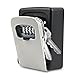 Produktbild Schlüsseltresor Außen, Schlüsselbox mit Code, Schlüsselkasten mit Zahlencode, Schlüsseltresor Wandmontage, Schlüsselsafe 4 Stellig, Zinklegierung, Robust, Sicher, für Schlüssel Türkarte