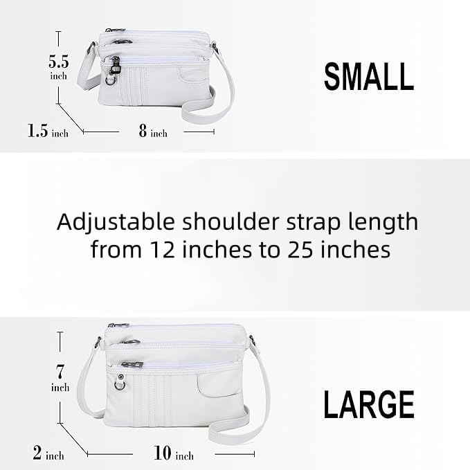 MINICAT Multiple Pockets Small Crossbody Purse Cell Phone Purse Shoulder Bags for Women Cross Body Bag for Woman - Image 4