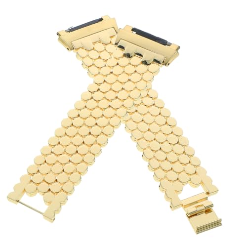 Correa de acero inoxidable para Ionic de eslabones dorados estilo escala